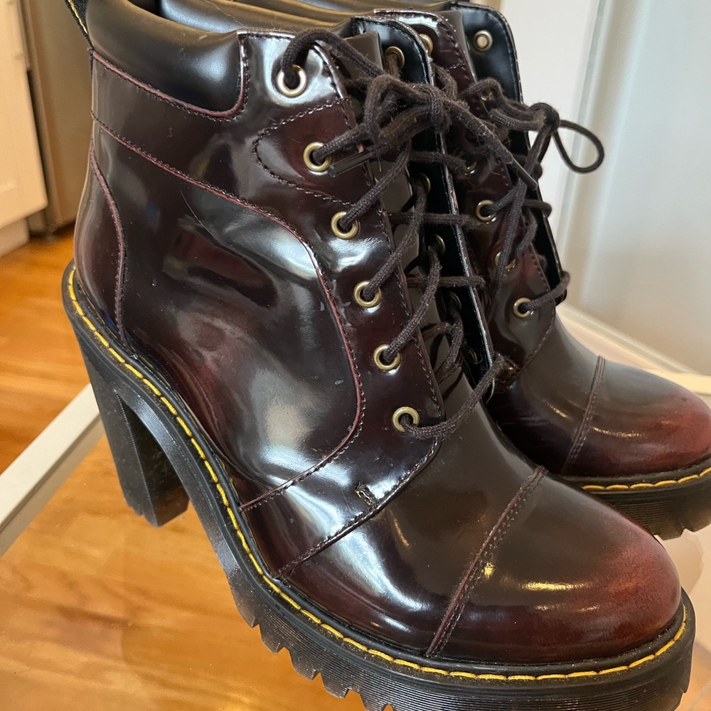 Doc Marten Heeled lace up boots